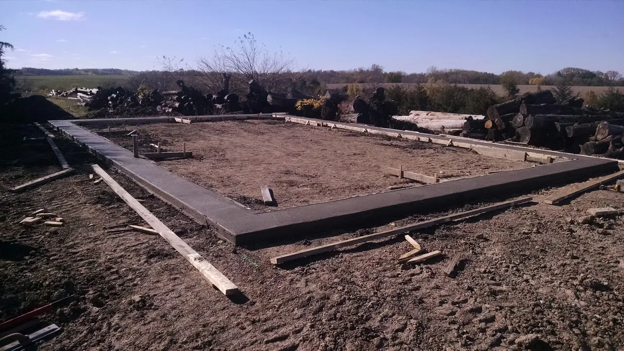 Building footings and foundation work