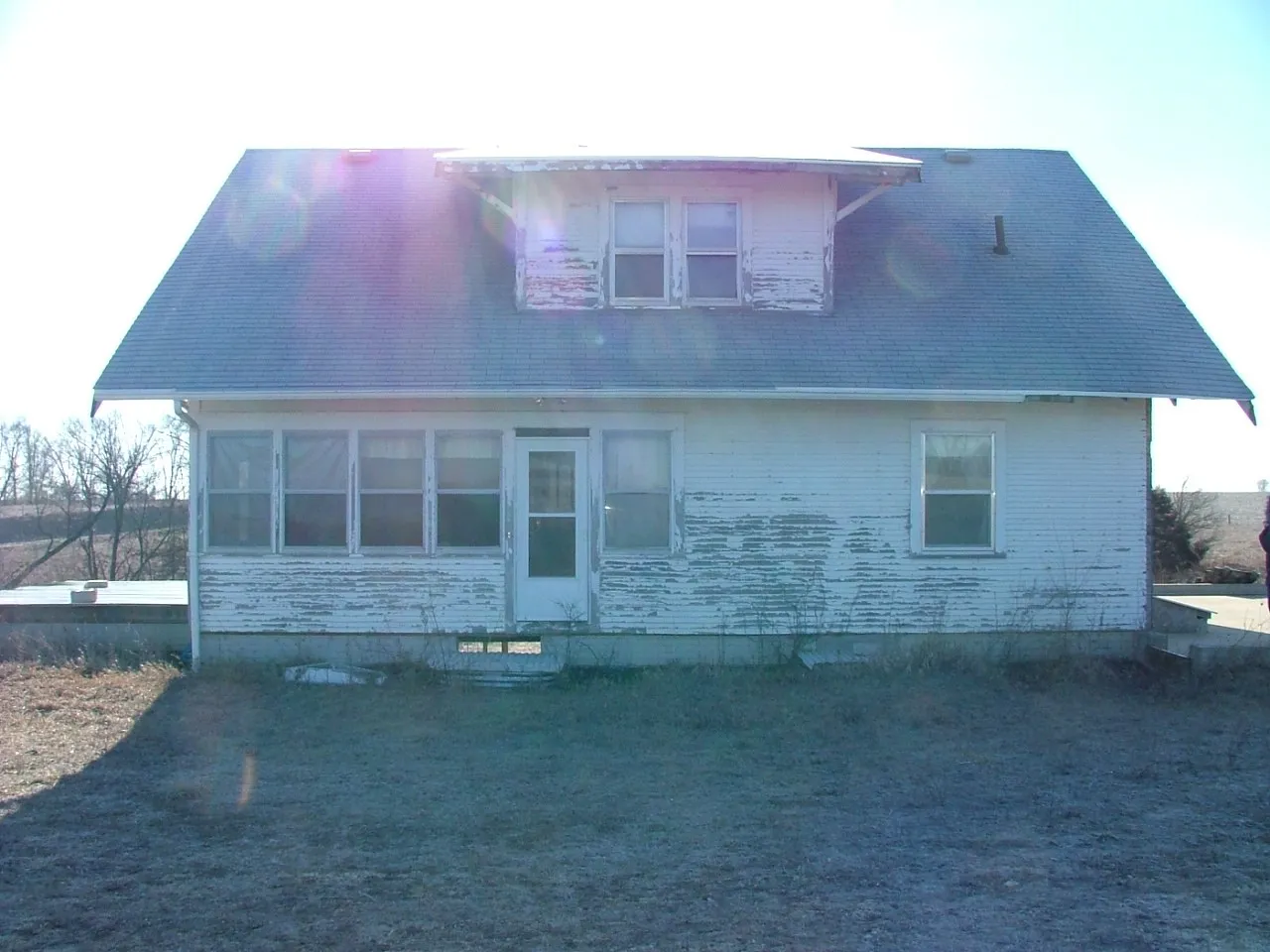 Home before remodel - side view